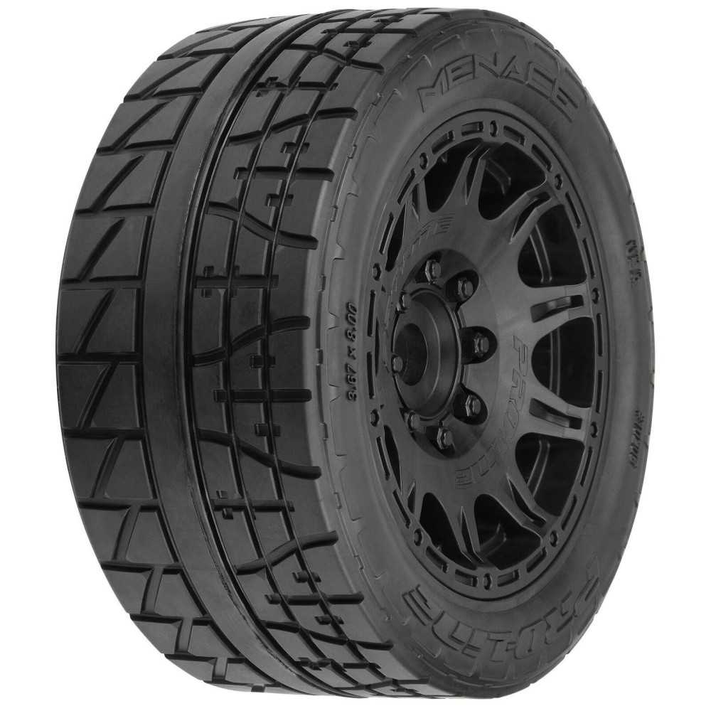 Pro-line 1-6 Menace HP BELTED F-R 5.7 MT Tires Mounted 24mm Blk Raid PRO1020510 Pro-line 1-6 Menace HP BELTED F-R 5.7 MT Tires Mounted 24mm Blk Raid PRO1020510