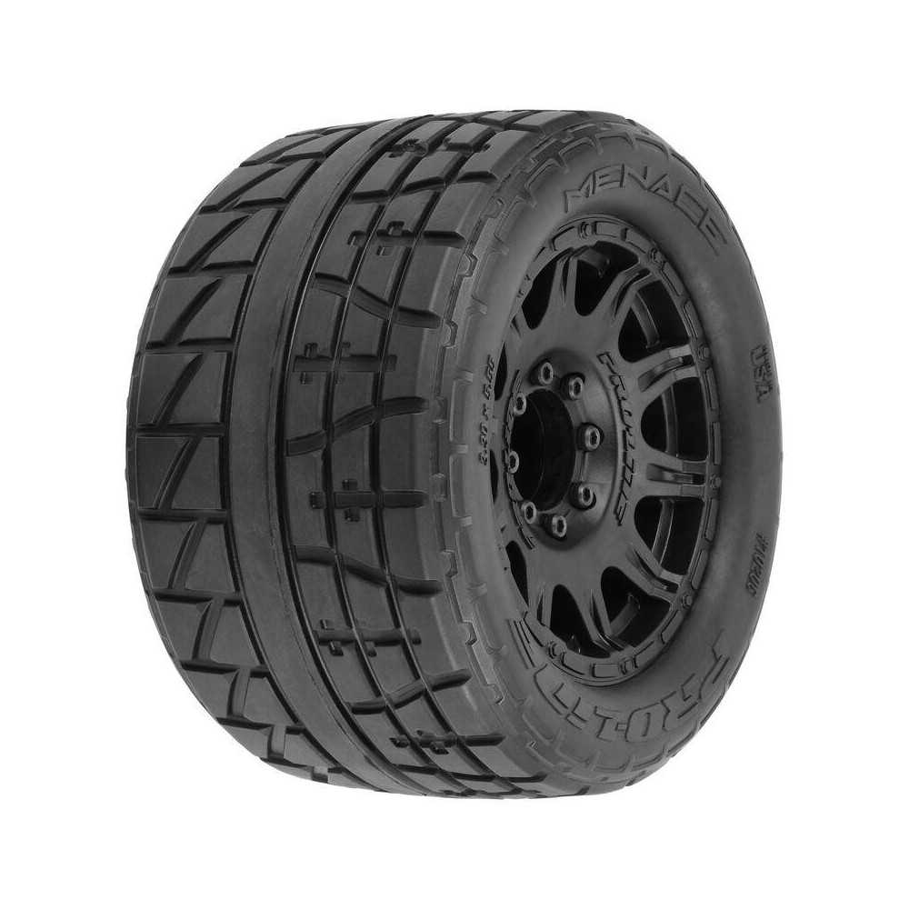 Pro-line 1-8 Menace HP BELTED F-R 3.8 MT Tires Mounted 17mm Black Raid PRO1020610 Pro-line 1-8 Menace HP BELTED F-R 3.8 MT Tires Mounted 17mm Black Raid PRO1020610