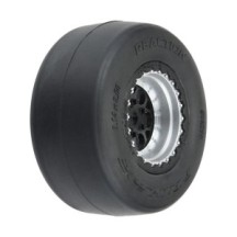 Pro-line 1/16 Reaction Rr Tires MTD 7mm Blk/Sil:MiniDrag(2) PRO1021810