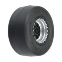 Pro-line 1/16 Reaction Rr Tires MTD 7mm Blk/Sil:MiniDrag(2) PRO1021810