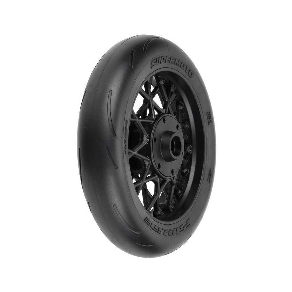 Pro-line 1-4 Supermoto S3 Motorcycle Front Tire MTD Black : Promoto-MX-SM PRO1022210 Pro-line 1-4 Supermoto S3 Motorcycle Front Tire MTD Black : Promoto-MX-SM PRO1022210
