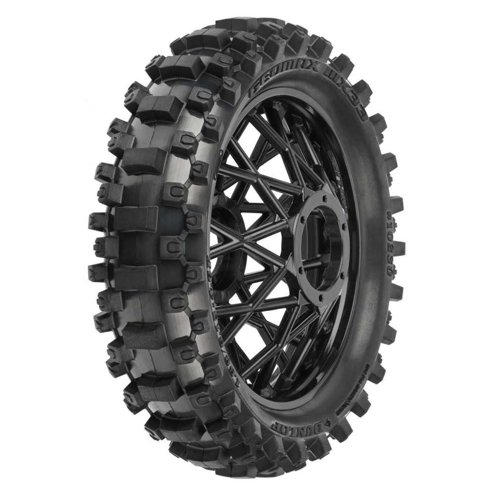 Pro-line 1/4 Dunlop Geomax MX33 CR4 Rear Tire MTD Black: Promoto-MX PRO1023010