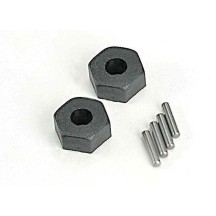 Traxxas Wheel hubs hex (2) stub axle pins (2) TRX1654
