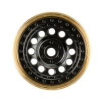 Pro-line 1/24 Rock Shooter Brass F/R 1.0 7mm Whl (2) Blk PRO281200