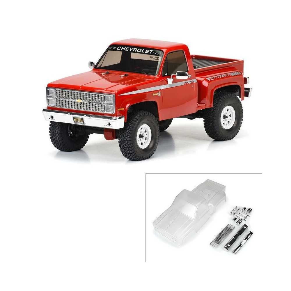 Pro-line 1982 Chevy K-10 Clear Body Set w/Scale Molded Accs PRO360000