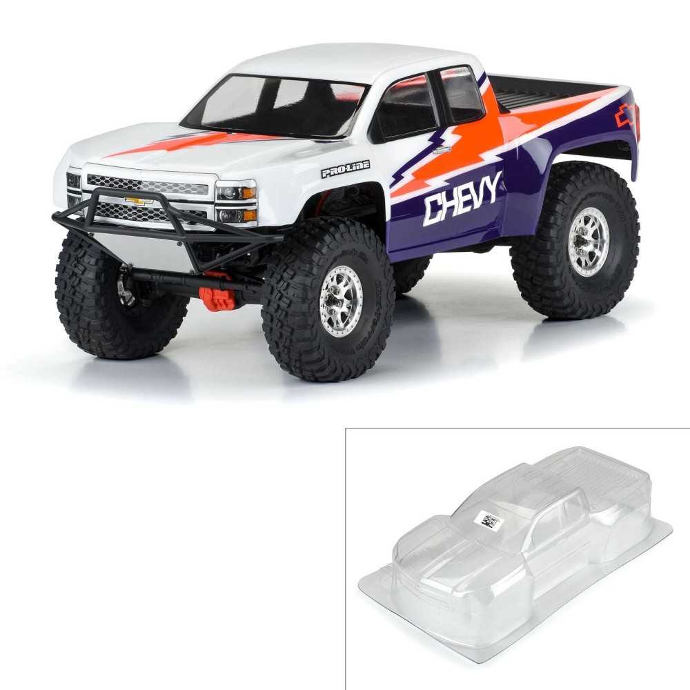 Pro-line 1-10 2015 Chevy Silverado Pre-Runner Clear Body 12.3 WB Crawlers PRO360100 Pro-line 1-10 2015 Chevy Silverado Pre-Runner Clear Body 12.3 WB Crawlers PRO360100