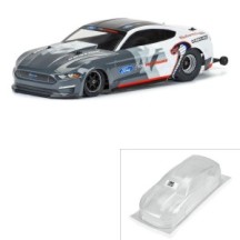 Carrocería Ford Mustang Cobra Jet 2021 transparente drag Losi 1/16