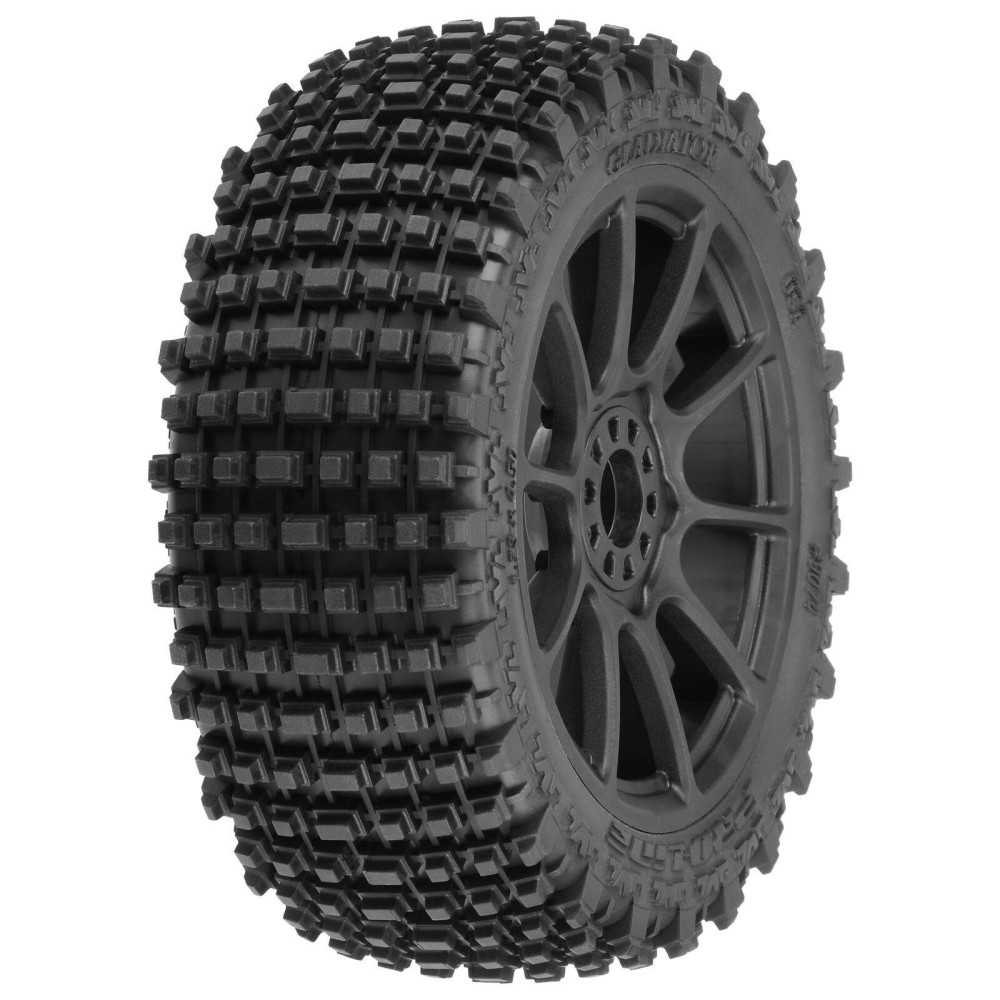 Pro-line 1-8 Gladiator M2 Fr-Rr Buggy Tires Mounted 17mm Black Mach 10 PRO907421