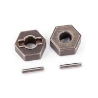 Traxxas Wheel hubs hex (steel) (2) axle pins (2) TRX1654R