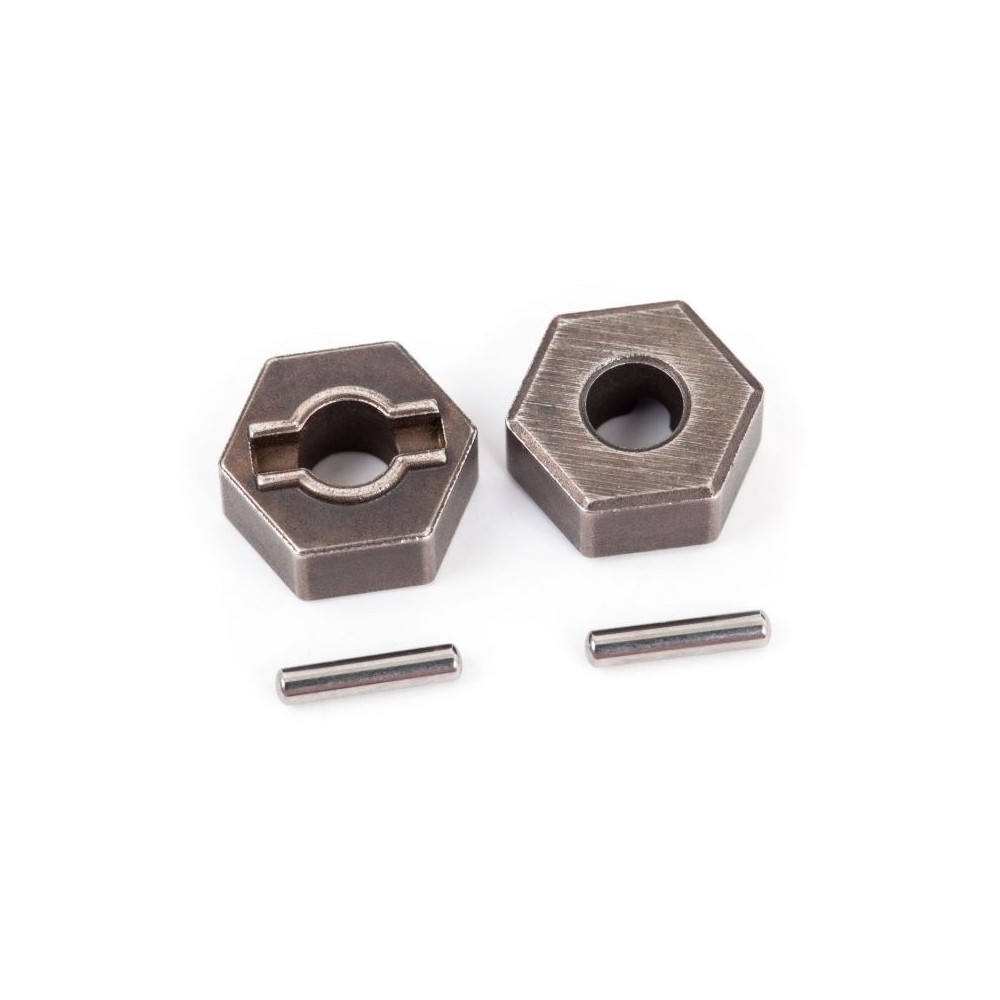 Traxxas Wheel hubs hex (steel) (2) axle pins (2) TRX1654R Traxxas Wheel hubs hex (steel) (2) axle pins (2) TRX1654R