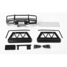 RC4WD Trifecta Front Bumper, Sliders and Side Bars for Land Cruiser LC70 Body (Black) (VVV-C0412) RC4VVVC0412