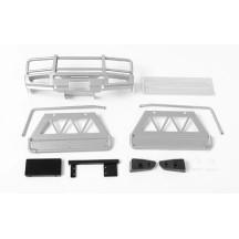 RC4WD Trifecta Front Bumper, Sliders and Side Bars for Land Cruiser LC70 Body (Silver) (VVV-C0413) RC4VVVC0413