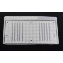 RC4WD Steel Diamond Tailgate Plate for RC4WD Gelande II 2015 Land Rover Defender D90 (Pick-Up) (VVV-C1087) RC4VVVC1087