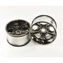Llantas gunmetal cromadas hexágono 23mm GS287A