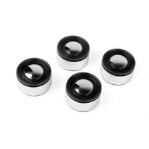 RC4WD Analog 1.9'' Aluminum CAP Wheels (Black) (VVV-C1305) RC4VVVC1305
