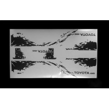 RC4WD Dirty Stripes for Mojave II 2/4 Door Decal Sheet (Black) (Z-B0141) RC4ZB0141