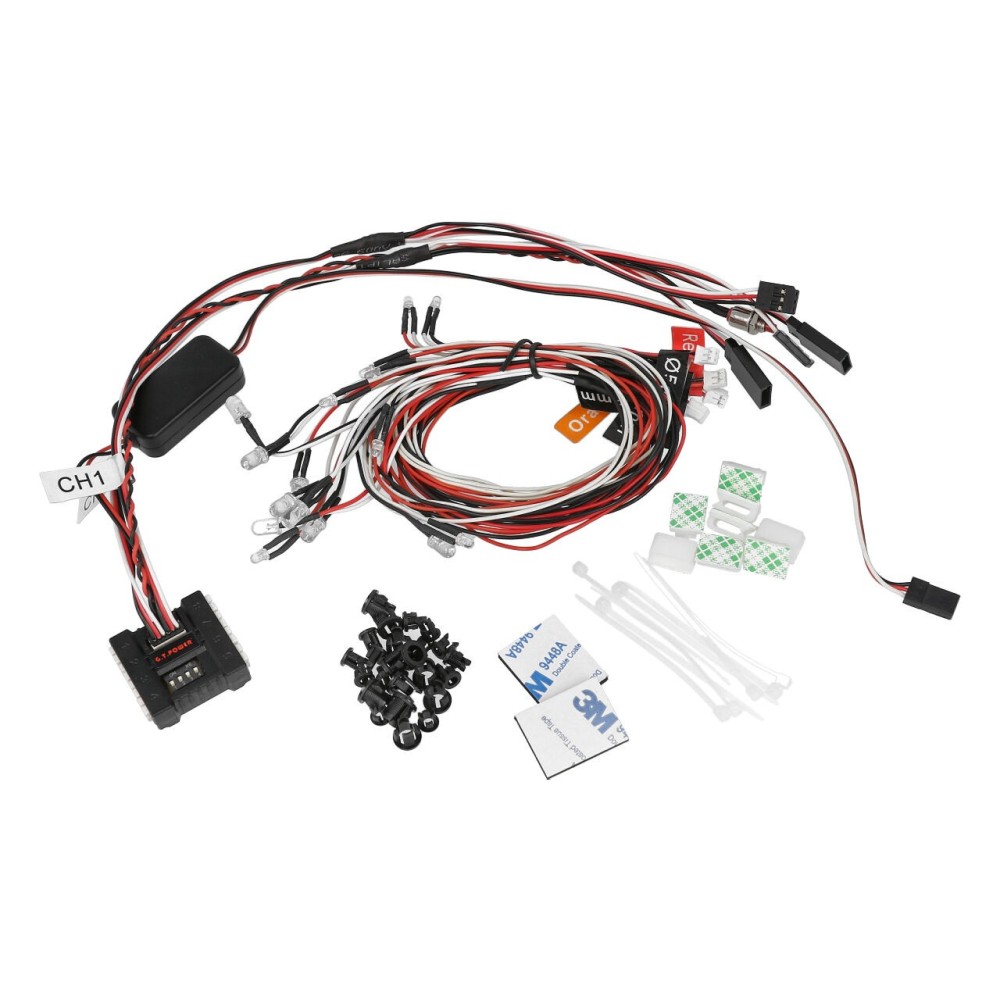 Luces intermitentes controladas para coche RC GT053