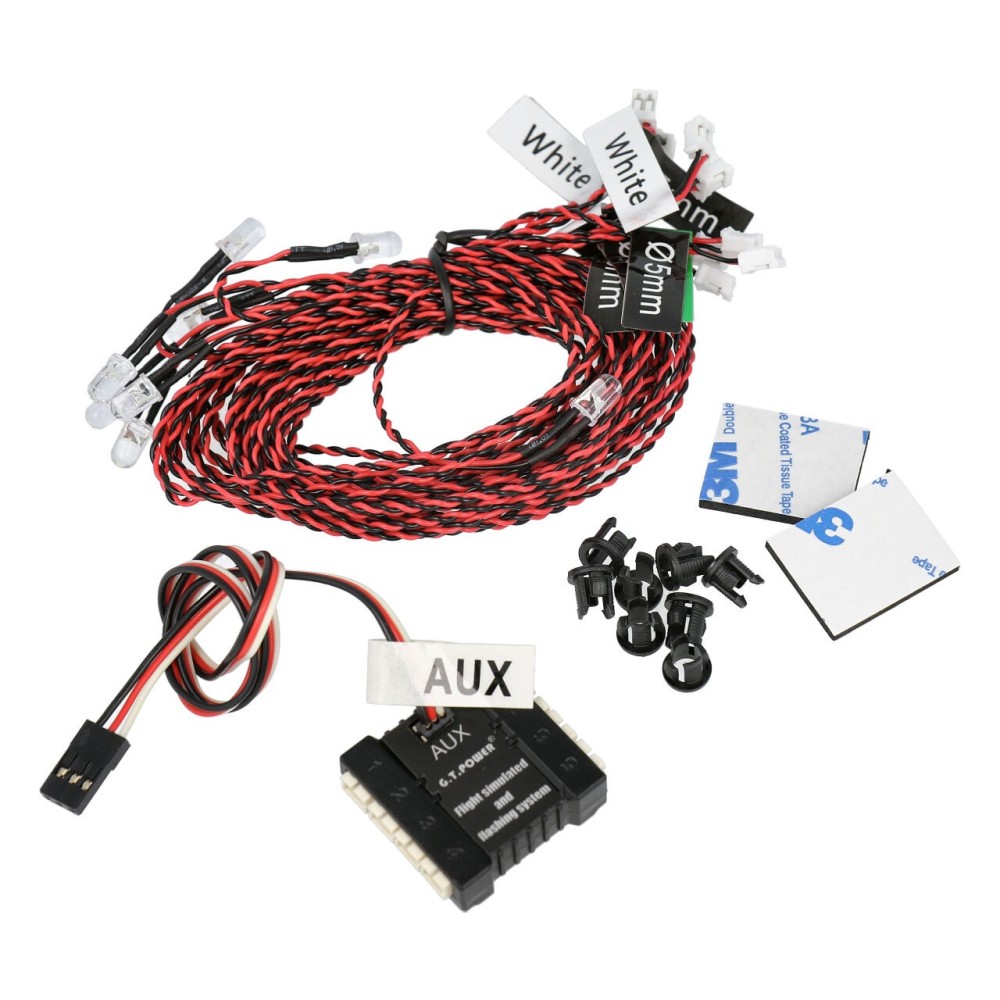 Luces intermitentes simuladas avión 8 LED GT065