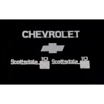 RC4WD Chevrolet K10 Metal Emblem Set (Z-S0861) RC4ZS0861
