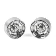 RC4WD Stamped Steel 1.7 Beadlock SR5 Wheels (Chrome) (Z-W0065) RC4ZW0065