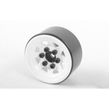 RC4WD Stamped Steel 1.0'' Stock Beadlock Wheels (White) (Z-W0111) RC4ZW0111