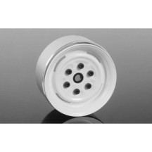 RC4WD Vintage Yota 6 Lug Stamped Steel 1.55 Beadlock Wheels (White) (Z-W0288) RC4ZW0288