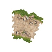 ToysWD Crawler Park: 3x Rock Bend For 1/18 & 1/24 RC Crawler Park Circuit TWDTRK001