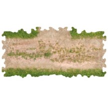 ToysWD Crawler Park: 2x T-Junction With Grass For 1/18 & 1/24 RC Crawler Park Circuit TWDTRK006