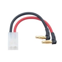 LRP LiPo Hardcase adapter wire - 4mm male plug to Tamiya 90d, 65838 65838