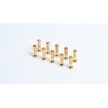 LRP 4MM GOLD CONNECTORS - WORKSTEAM - 18MM LENGTH (10 PCS.) 65951