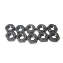 LRP M3 Nut black (10pcs) - S10 Twister, 124059 124059