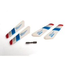 Rotor blades (4 pcs) incl. Tail rotor - LRP LaserHornet 2.4, 222152 222152