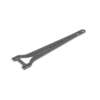 Xray X4f graphite upper deck - split rear - 2.0mm X301076