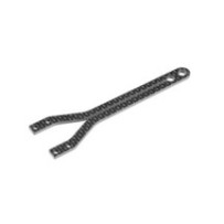Xray X4g'23 graphite upper deck - split front - 2.0mm X301077