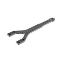 Xray X4f'24 graphite upper deck - split front - 2.0mm X301081