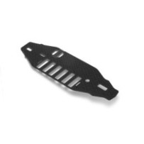 Xray t2'009 chassis 2.5mm frp - 6-cell - rubber-spec X301128