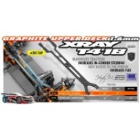 Xray t4'18 upper deck 1.6mm graphite X301169