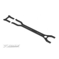 Xray t2'009 rubber-spec upper + rear deck 2.0mm graphite - short- X301188