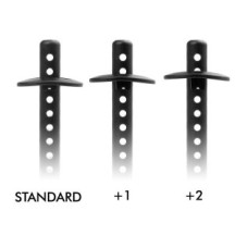 Xray front body mount set +2mm height X301324