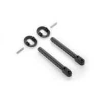 Xray composite rear 6mm adjustable body mount set +1mm height X301337