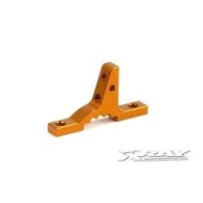 Xray t3 alu upper clamp for bulkheads - orange X302024-o