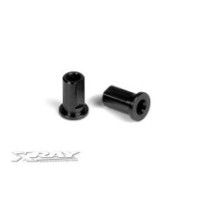 Xray alu nut for susp. holder - black (2) X302033-k