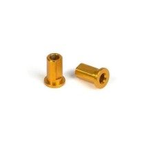 Xray t2 alu nut for susp. holder - orange (2) X302033-o