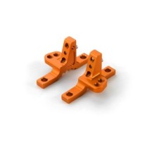 Xray t4'19 alu upper clamp with 2 adj. roll-centers (l+r) - orange X302036-o