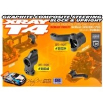 Xray composite steering block - graphite X302254