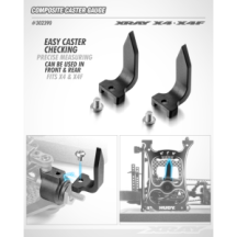 Xray X4 composite caster gauge (2) X302390