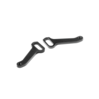 Xray X4 alu front steering plate - swiss 7075 t6 (2) X302392