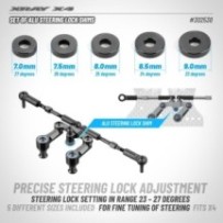 Xray set of alu steering lock shims (3x7/7.5/8/8.5x2mm) X302530