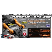 Xray alu front lower 1-piece suspension holder - front - ff-low X302712-o