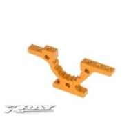 Xray t4 alu front/rear lower adjustment bulkhead - orange X303028-o